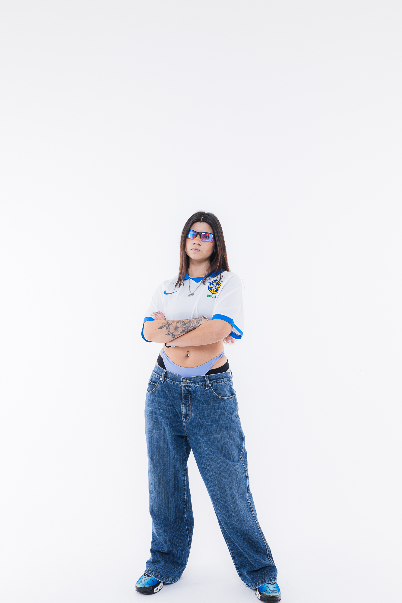 Cliente usando óculos 57