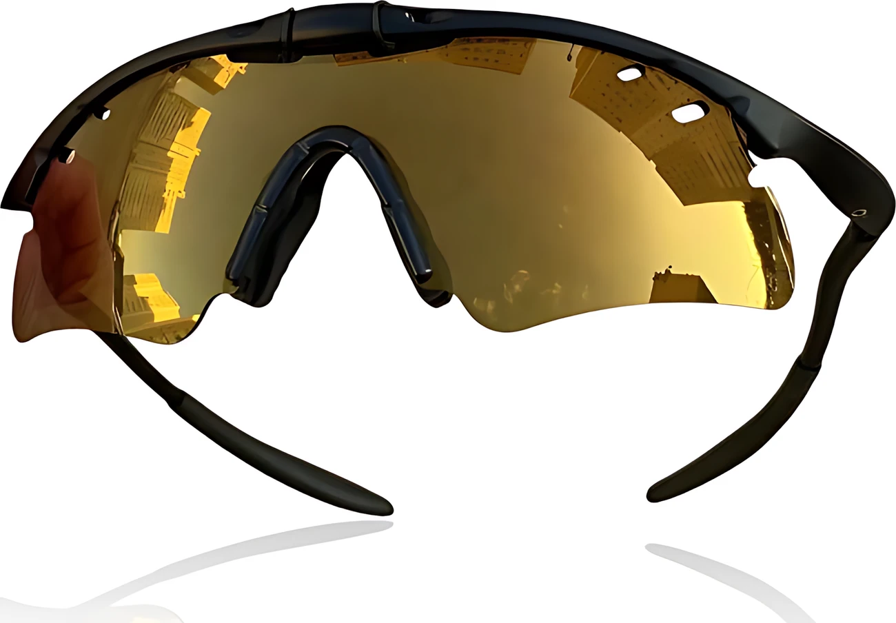 M Frame Preta Lente Gold Café