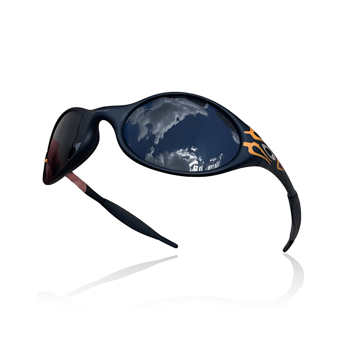 Eye Jacket Flame — Preta Lente Preta