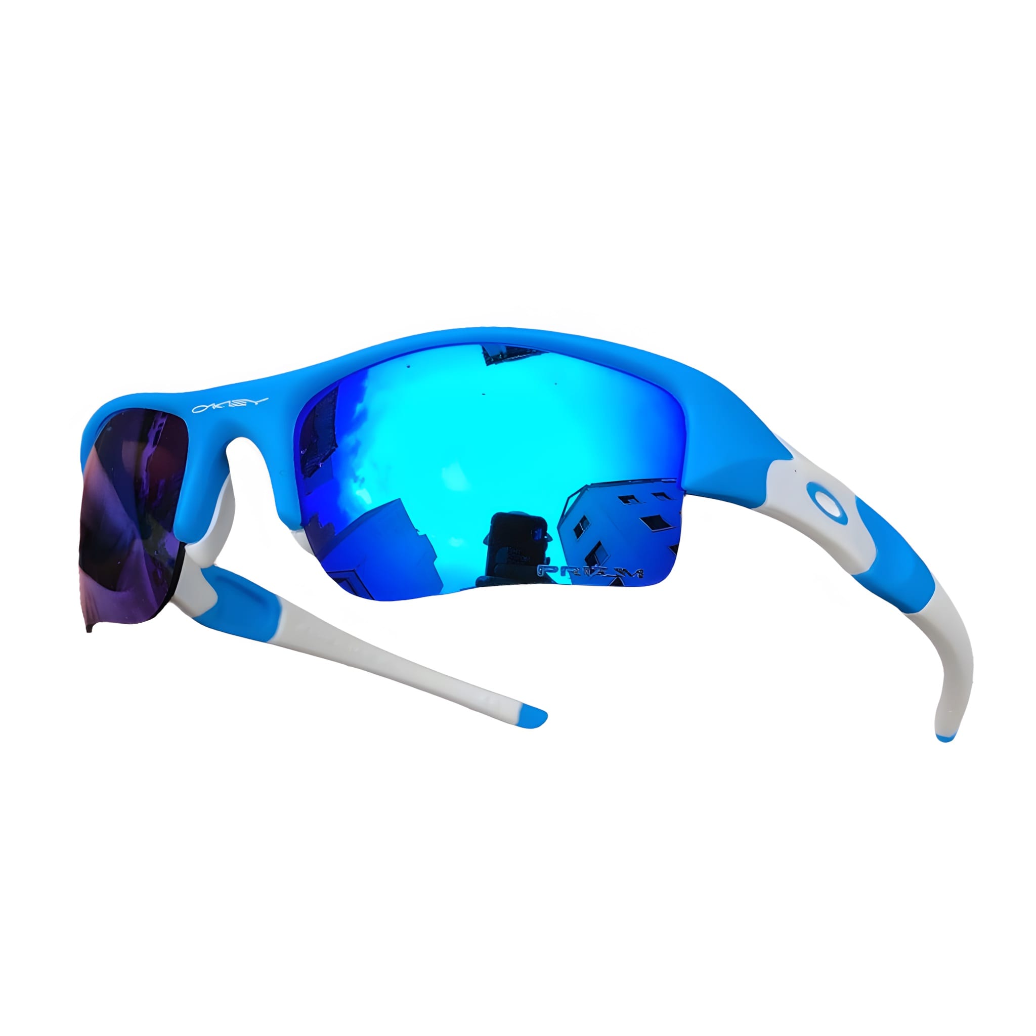 Flak 1.0 Azul/Branco Lentes Ice