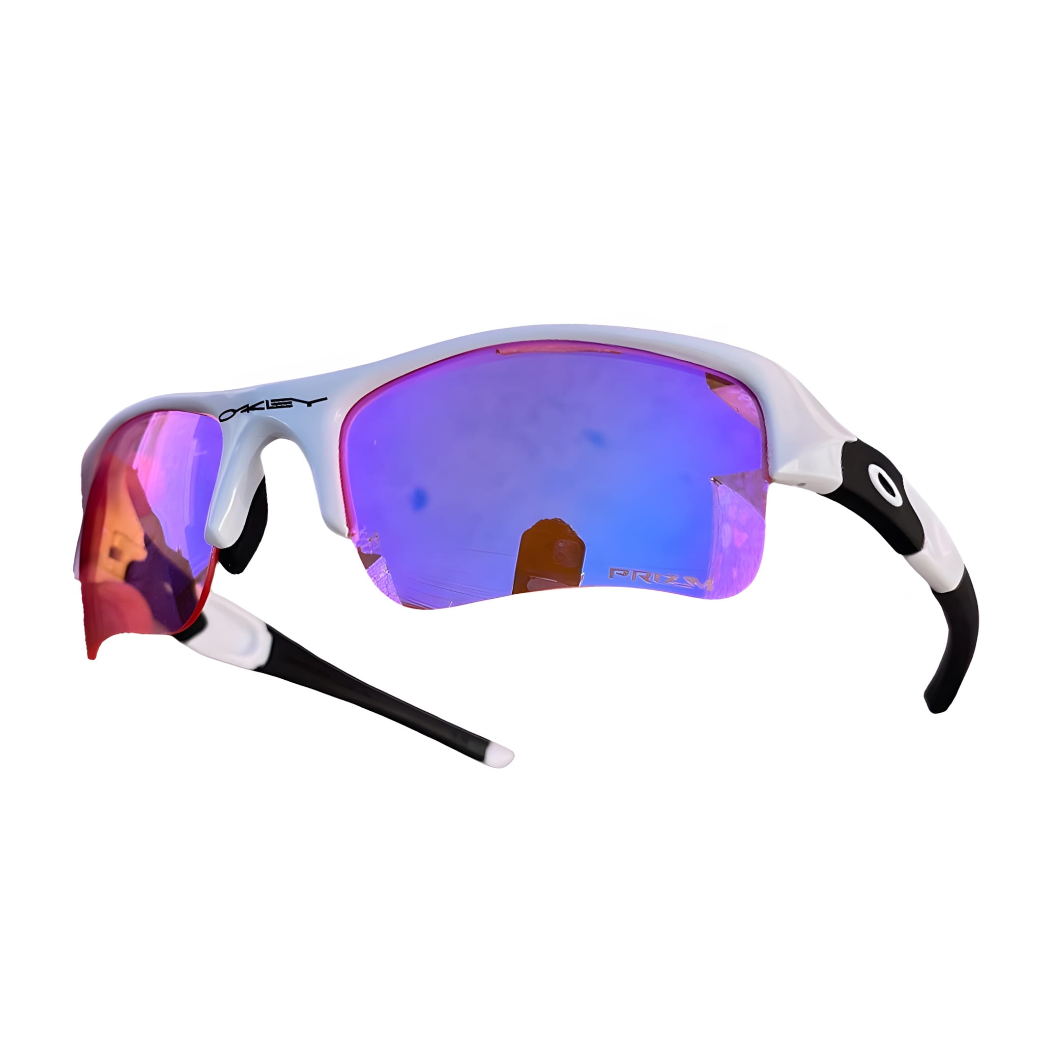 Flak 1.0 Branca/Preta Lentes Prizm