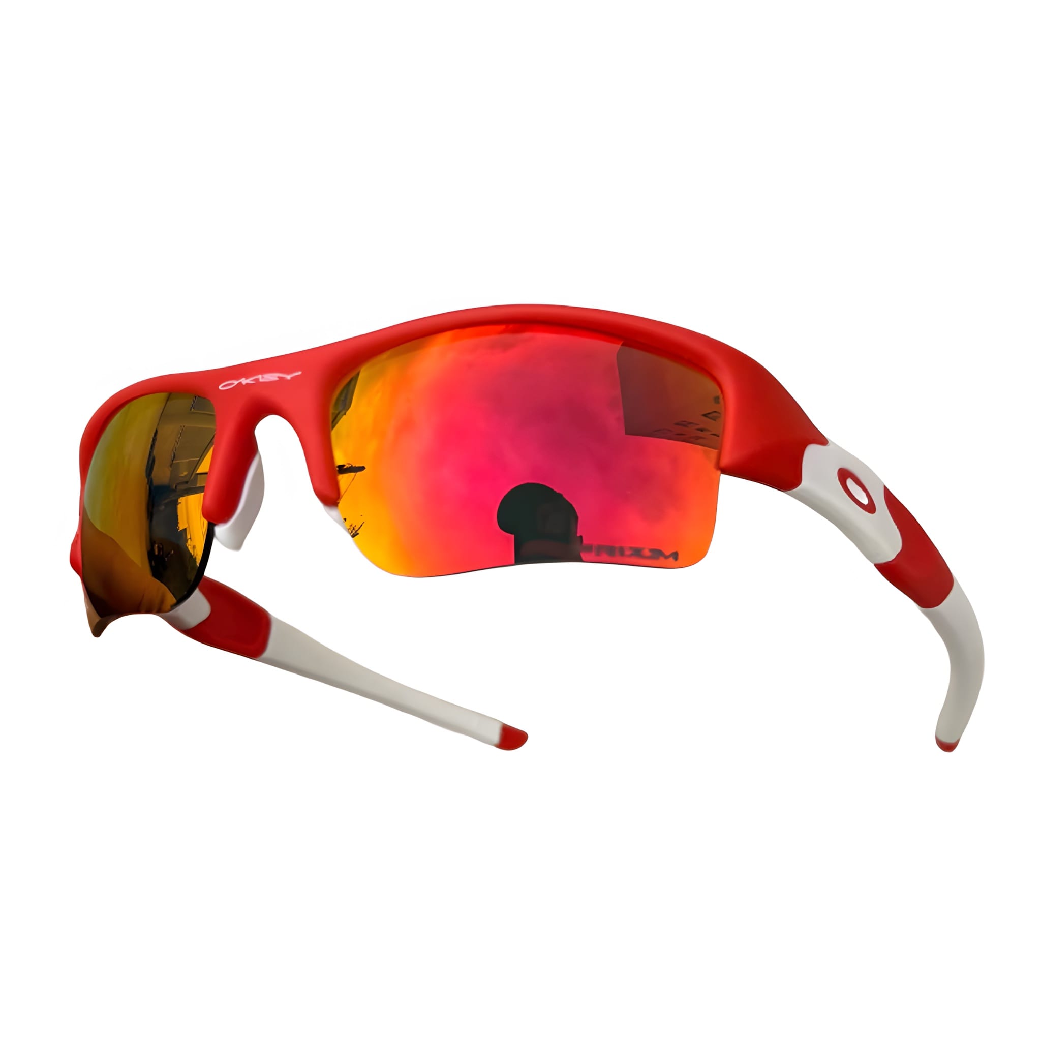 Flak 1.0 Vermelha/Branca Lentes Ruby