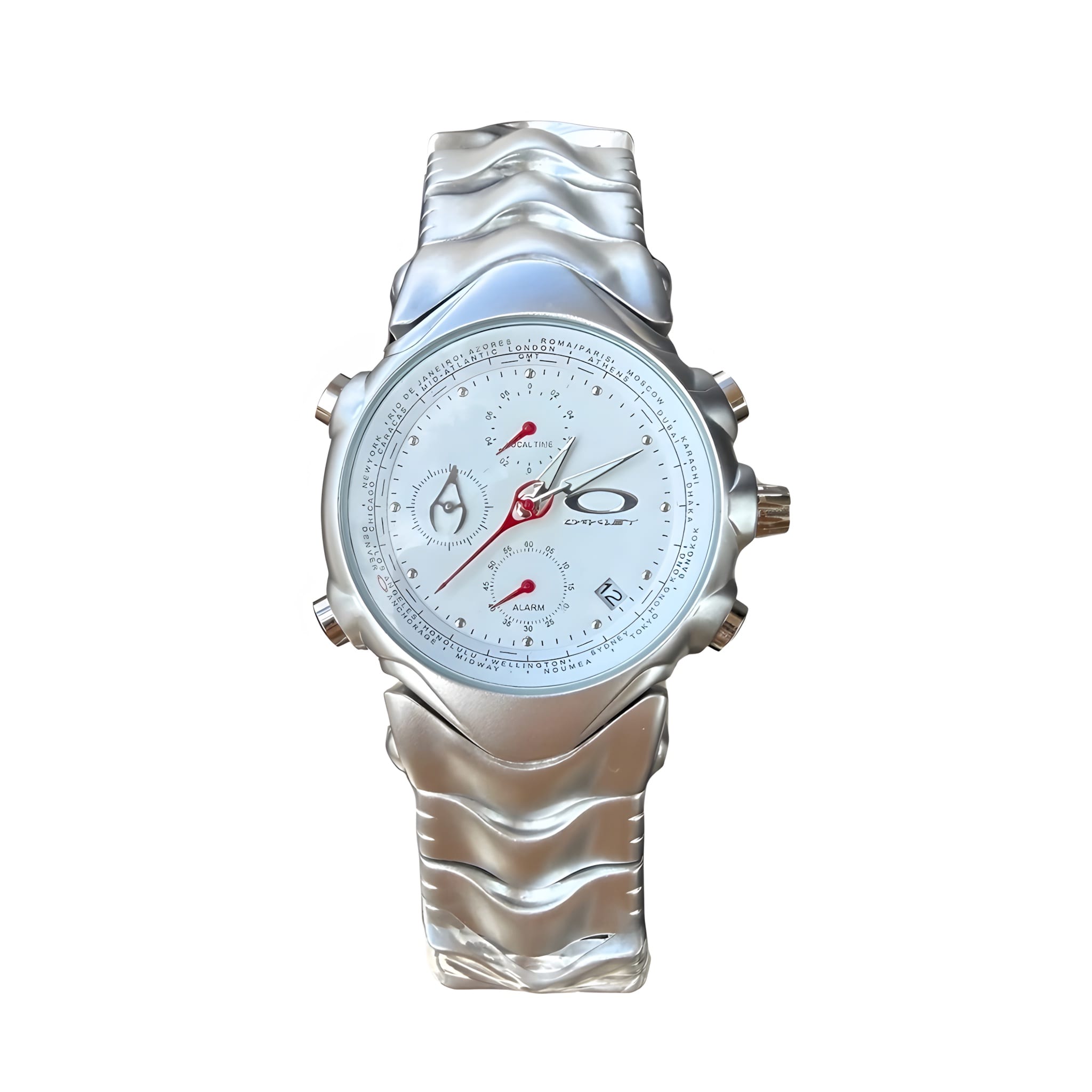 Relógio GMT Fundo Branco